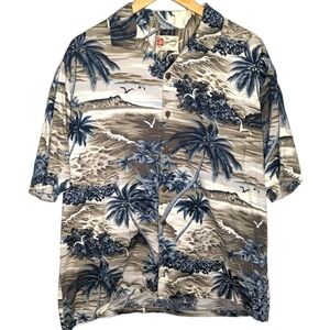 Hilo Hattie Original Hawaiian Shirt Button Down Mens XL